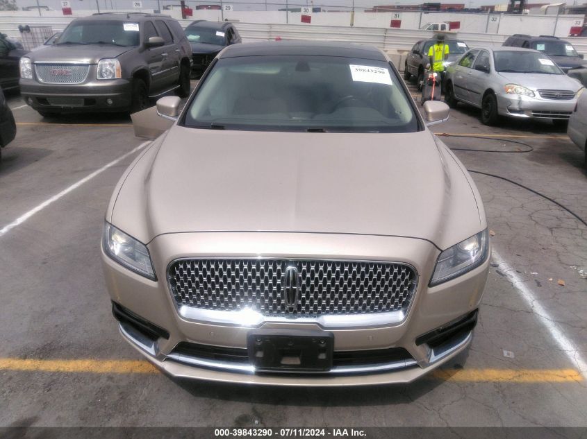 2017 LINCOLN CONTINENTAL SELECT - 1LN6L9SK6H5631804