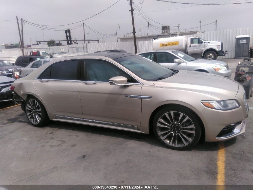 2017 LINCOLN CONTINENTAL SELECT - 1LN6L9SK6H5631804