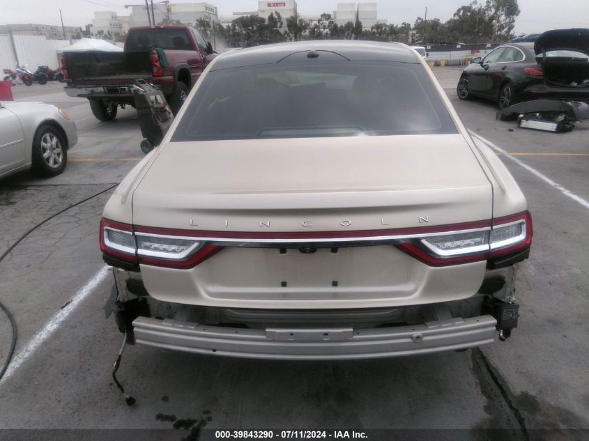 2017 LINCOLN CONTINENTAL SELECT - 1LN6L9SK6H5631804