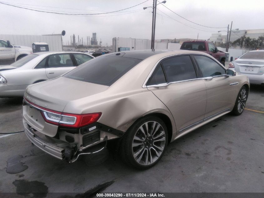 2017 LINCOLN CONTINENTAL SELECT - 1LN6L9SK6H5631804