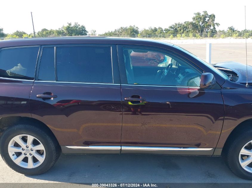 2011 Toyota Highlander Base V6 VIN: 5TDBK3EH2BS080744 Lot: 39843326