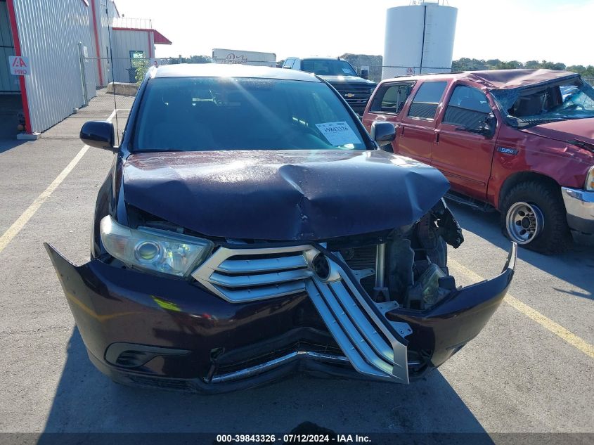 2011 Toyota Highlander Base V6 VIN: 5TDBK3EH2BS080744 Lot: 39843326