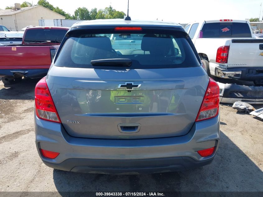 2020 Chevrolet Trax Fwd Ls VIN: 3GNCJKSB7LL340605 Lot: 39843338