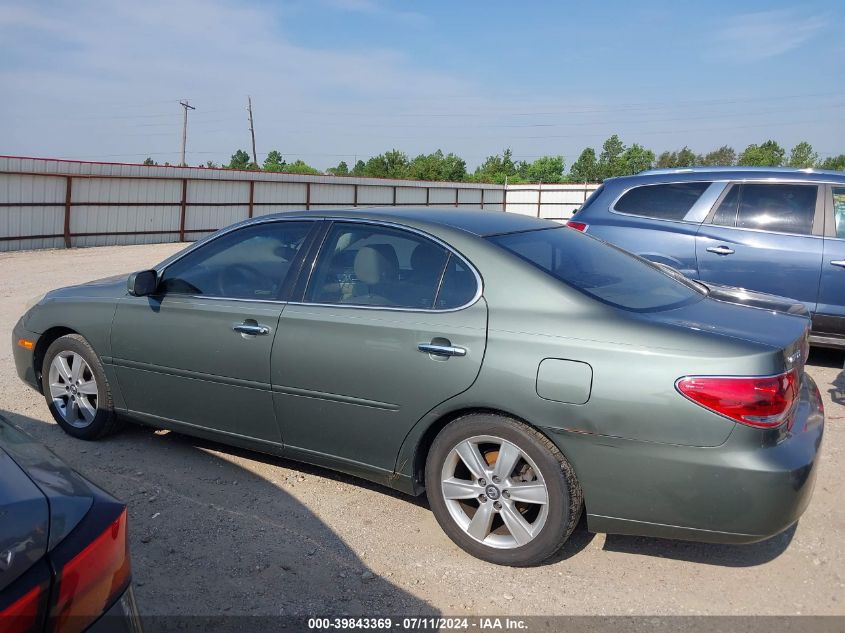 2005 Lexus Es 330 VIN: JTHBA30G955091976 Lot: 39843369