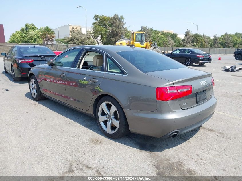 2012 Audi A6 3.0 Premium VIN: WAUGGAFC2CN097420 Lot: 39843388