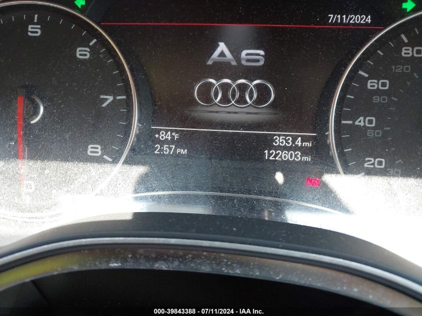 2012 Audi A6 3.0 Premium VIN: WAUGGAFC2CN097420 Lot: 39843388