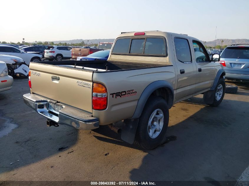 2001 Toyota Tacoma Prerunner V6 VIN: 5TEGN92N41Z809368 Lot: 39843392