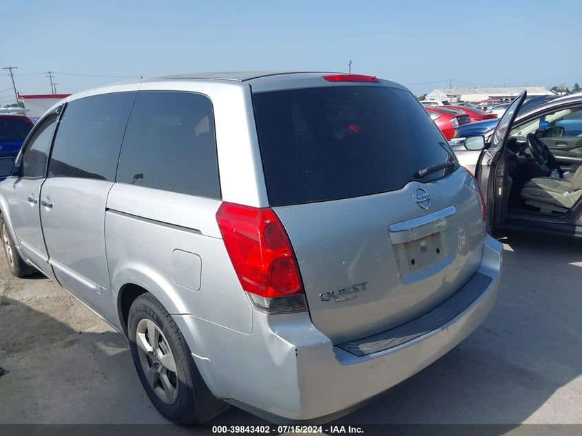 2009 Nissan Quest 3.5 VIN: 5N1BV28U59N102273 Lot: 39843402