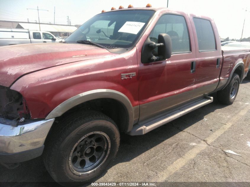 2001 Ford F-250 Lariat/Xl/Xlt VIN: 1FTNW20S01EC15576 Lot: 39843429