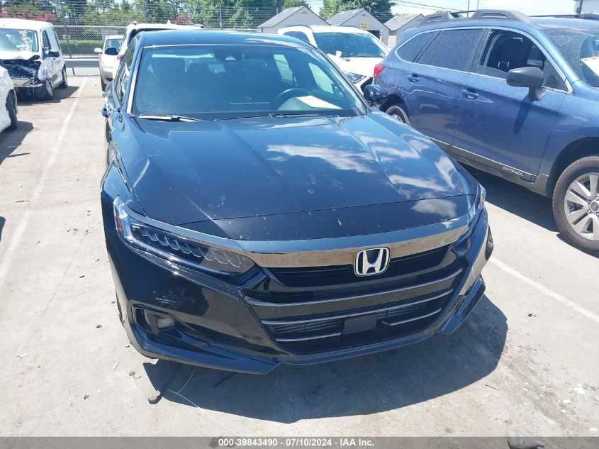 2022 Honda Accord Sport VIN: 1HGCV1F33NA122618 Lot: 39843490