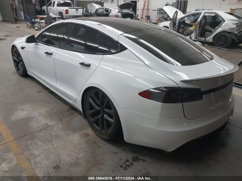 2021 Tesla Model S Plaid Tri Motor All-Wheel Drive VIN: 5YJSA1E6XMF432160 Lot: 39843516