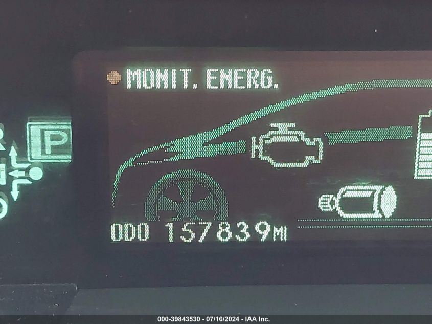 2010 Toyota Prius Ii VIN: JTDKN3DU9A5093825 Lot: 39843530