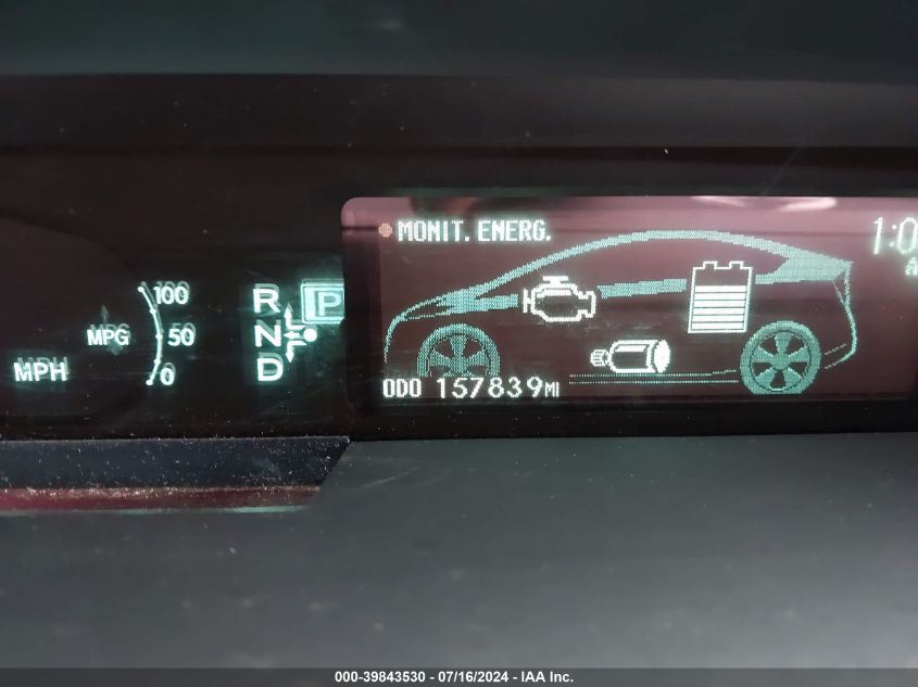 2010 Toyota Prius Ii VIN: JTDKN3DU9A5093825 Lot: 39843530