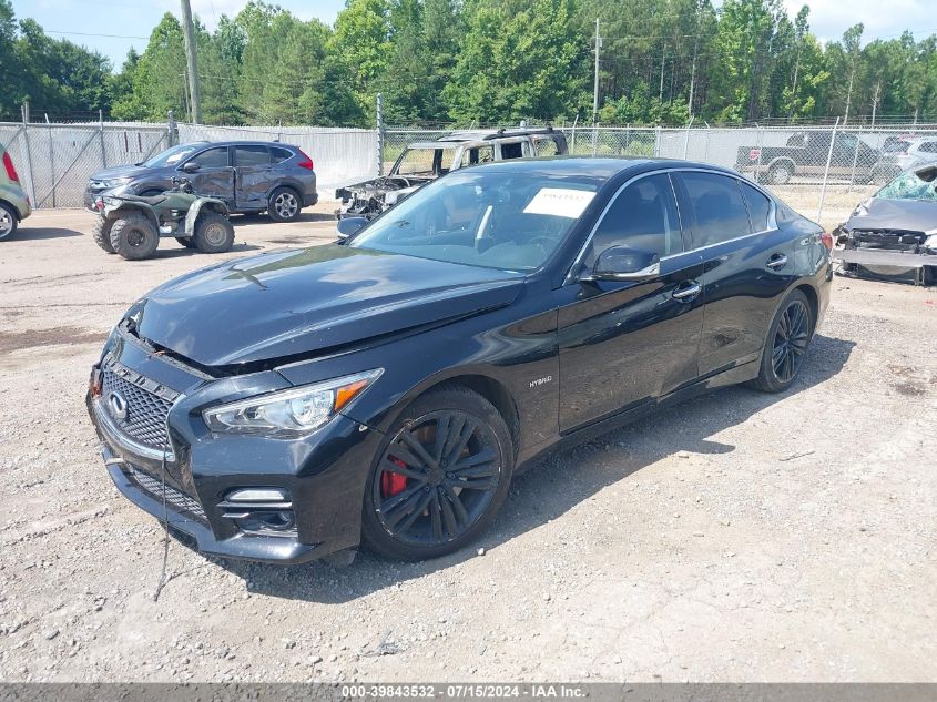 VIN JN1AV7AR3FM850950 2015 INFINITI Q50 HYBRID no.2