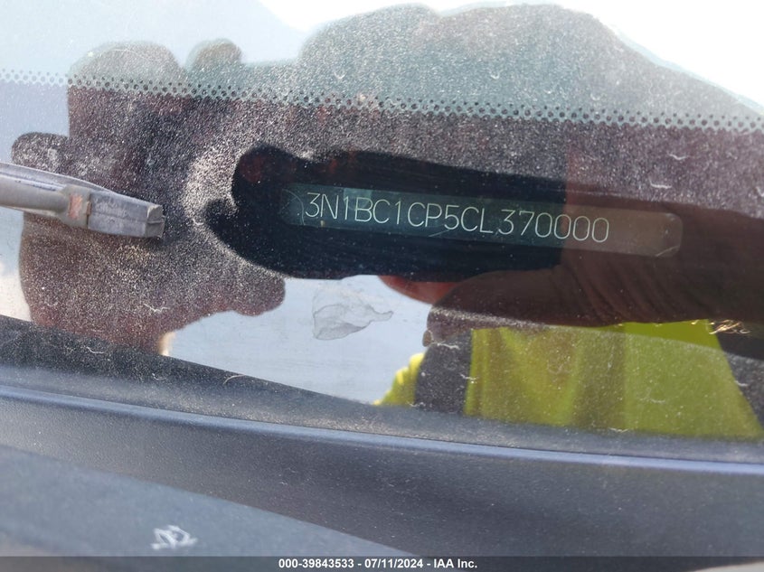 2012 Nissan Versa 1.8 S VIN: 3N1BC1CP5CL370000 Lot: 39843533