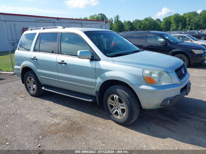 2003 Honda Pilot Ex VIN: 2HKYF18433H534762 Lot: 39843582