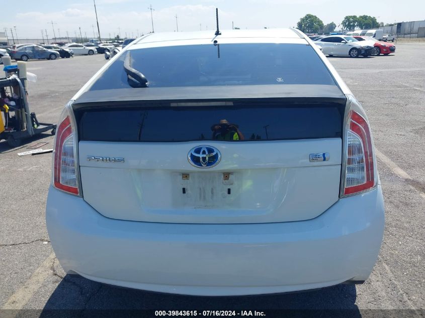 2012 Toyota Prius Two VIN: JTDKN3DU8C1522317 Lot: 39843615