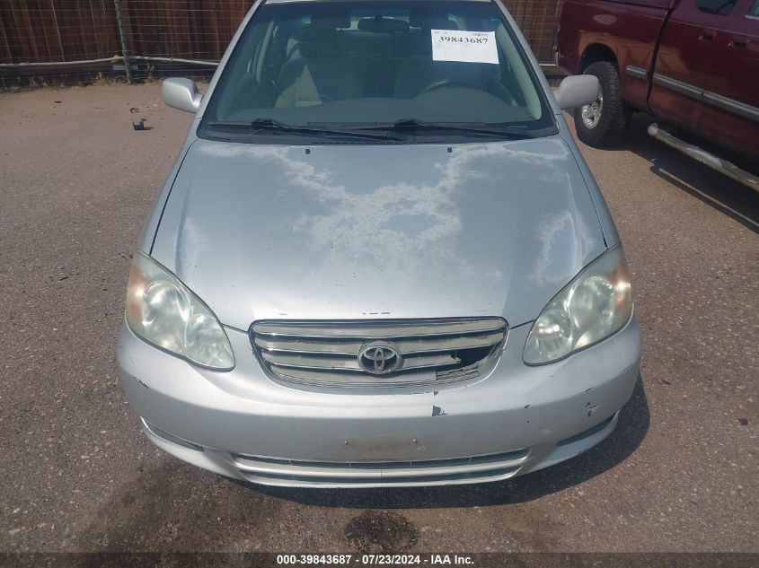 2003 Toyota Corolla Le VIN: 1NXBR32E43Z080081 Lot: 39843687