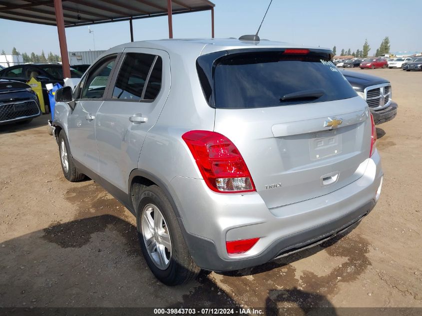 2020 Chevrolet Trax Ls VIN: 3GNCJKSB7LL199969 Lot: 39843703