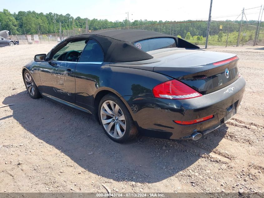 2008 BMW 650I VIN: WBAEB53558CX60713 Lot: 39843704