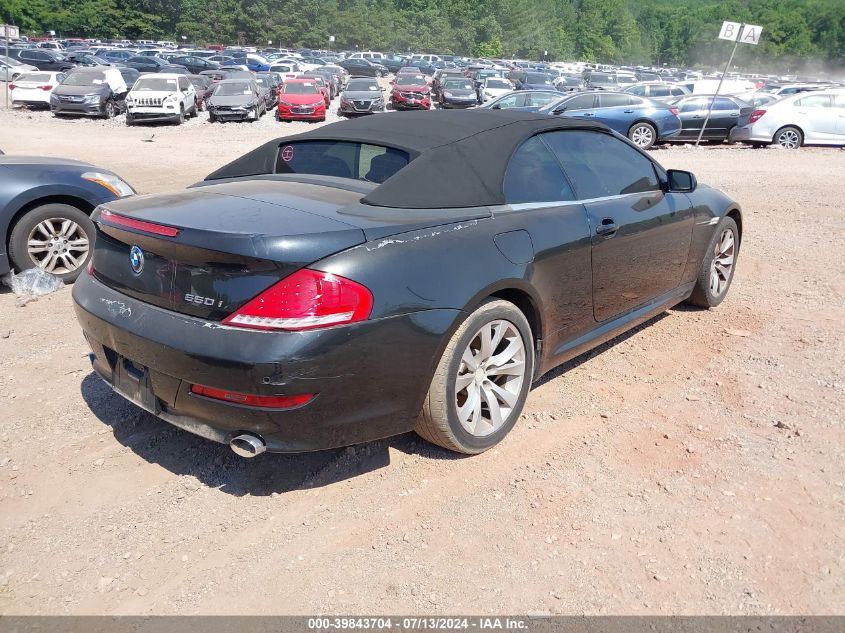 2008 BMW 650I VIN: WBAEB53558CX60713 Lot: 39843704