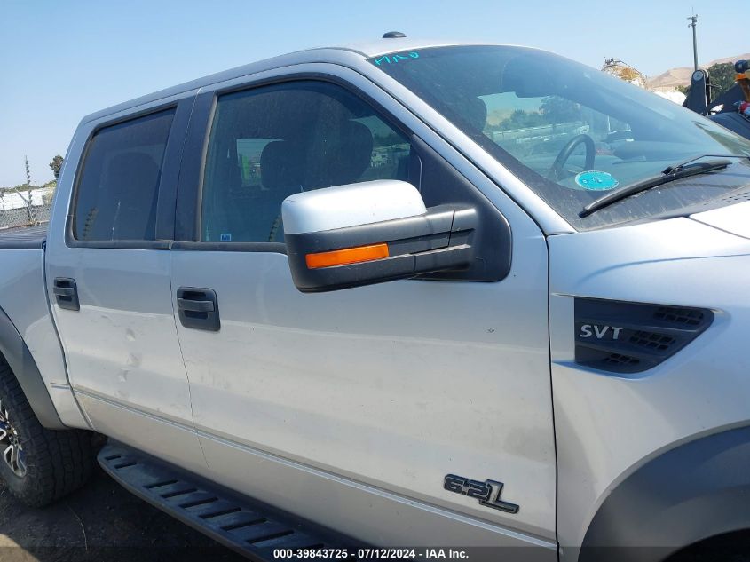 2012 Ford F-150 Svt Raptor VIN: 1FTFW1R69CFD00563 Lot: 39843725