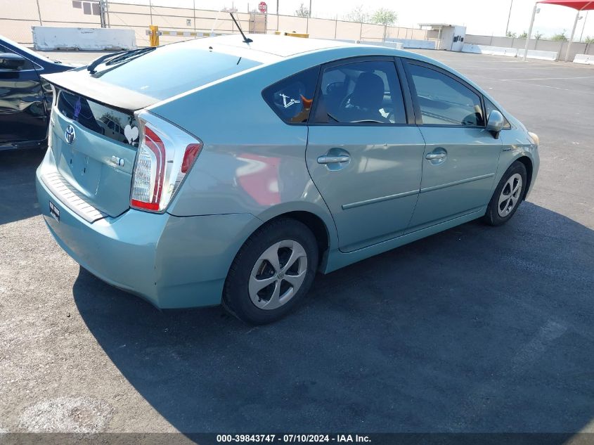 2013 Toyota Prius Two VIN: JTDKN3DU8D1627361 Lot: 39843747