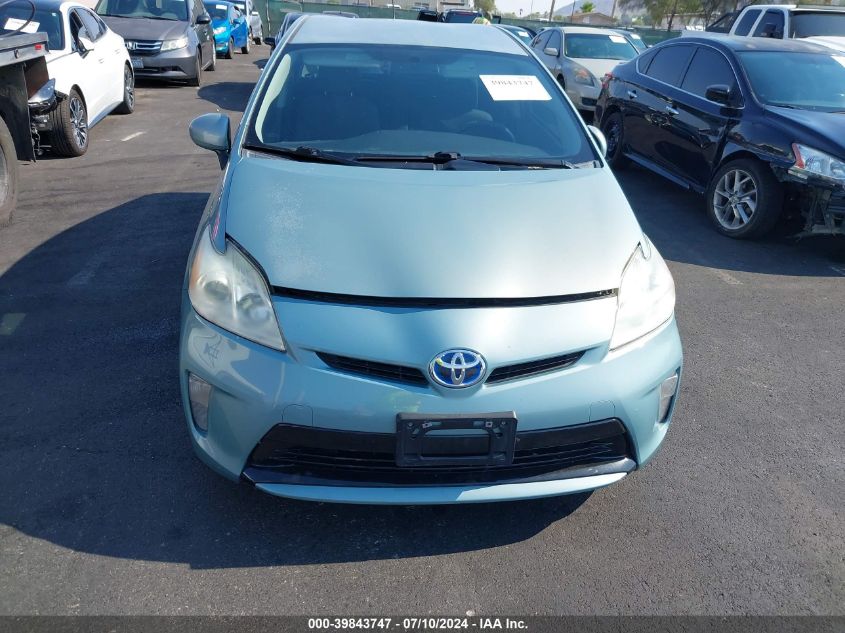 2013 Toyota Prius Two VIN: JTDKN3DU8D1627361 Lot: 39843747