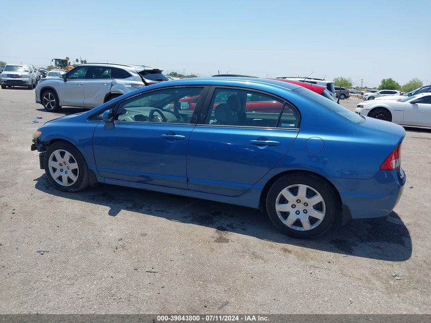 2008 Honda Civic Lx VIN: 1HGFA16578L079629 Lot: 39843800