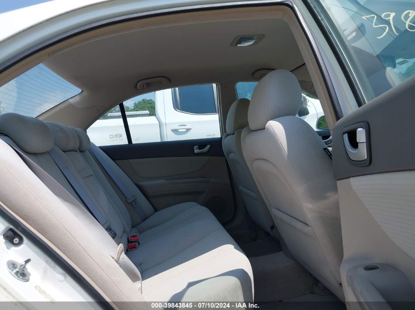 2008 Hyundai Sonata Gls VIN: 5NPET46C38H403006 Lot: 39843845