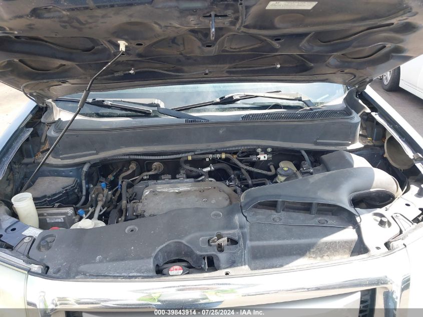 2010 Honda Pilot Touring VIN: 5FNYF3H86AB011178 Lot: 39843914