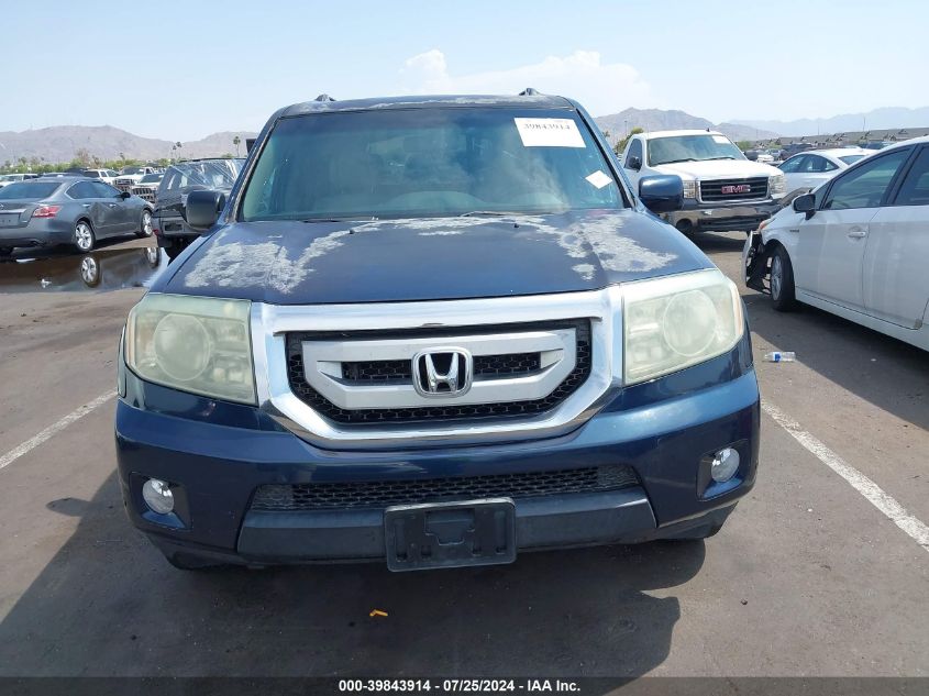2010 Honda Pilot Touring VIN: 5FNYF3H86AB011178 Lot: 39843914