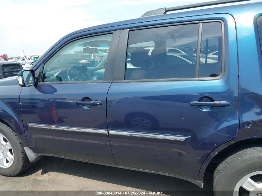 2010 Honda Pilot Touring VIN: 5FNYF3H86AB011178 Lot: 39843914