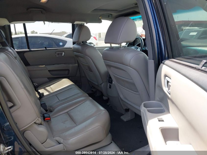 2010 Honda Pilot Touring VIN: 5FNYF3H86AB011178 Lot: 39843914