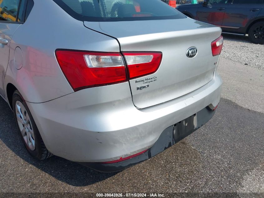 2016 Kia Rio Lx VIN: KNADM4A30G6544847 Lot: 39843926