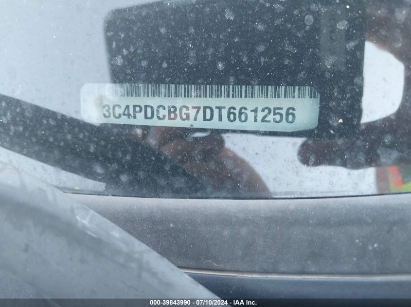 2013 Dodge Journey Sxt VIN: 3C4PDCBG7DT661256 Lot: 39843990