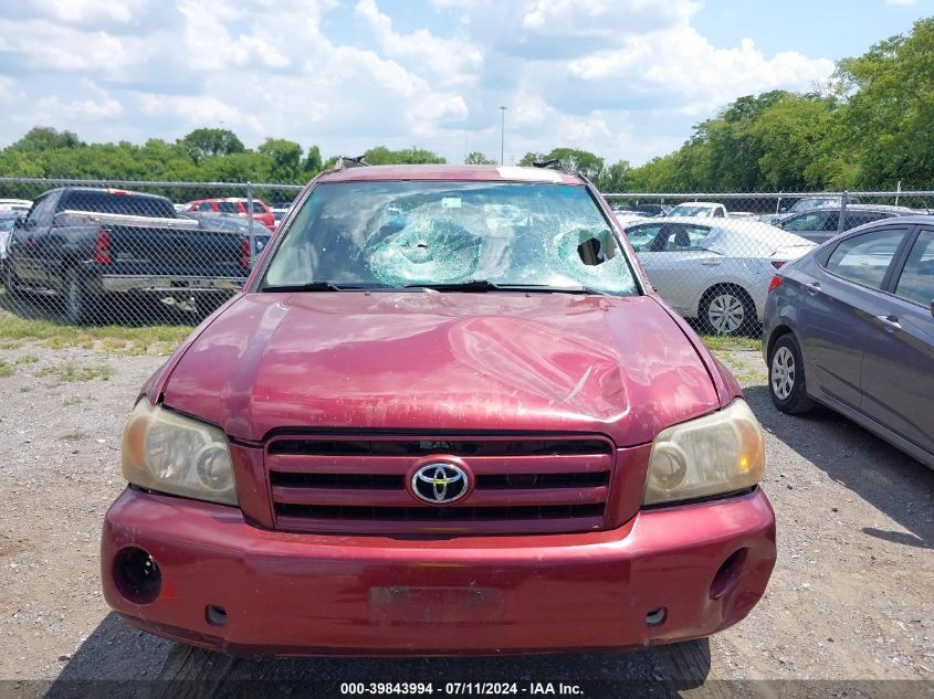 2004 Toyota Highlander V6 VIN: JTEDP21A740023017 Lot: 39843994