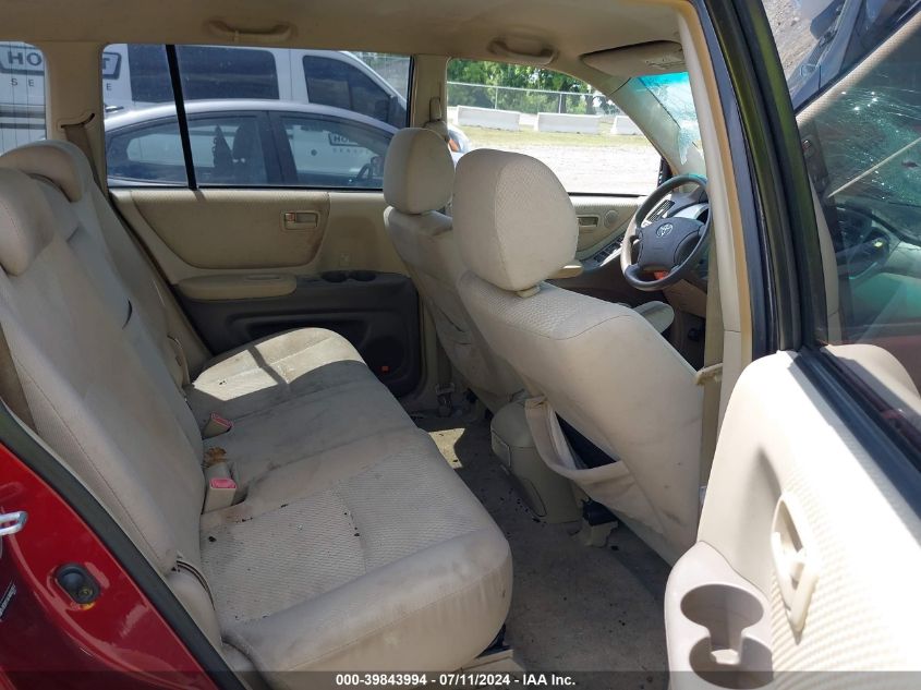 2004 Toyota Highlander V6 VIN: JTEDP21A740023017 Lot: 39843994