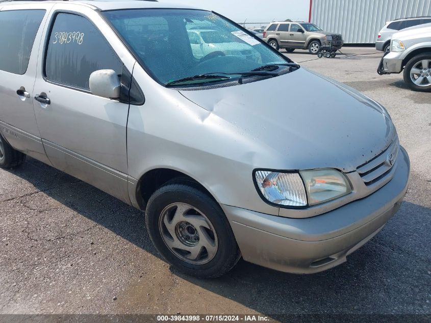 2002 Toyota Sienna Xle VIN: 4T3ZF13C62U460327 Lot: 39843998