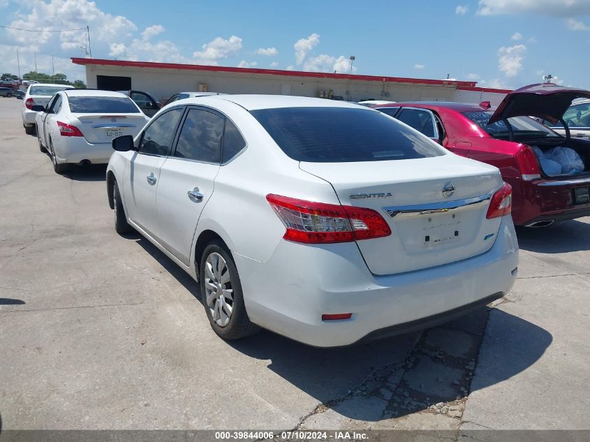 2014 Nissan Sentra S VIN: 3N1AB7AP1EY253346 Lot: 39844006