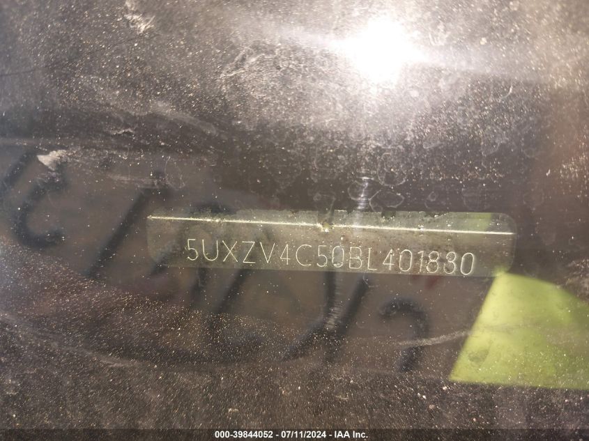 2011 BMW X5 xDrive35I/xDrive35I Premium/xDrive35I Sport Activity VIN: 5UXZV4C50BL401880 Lot: 39844052