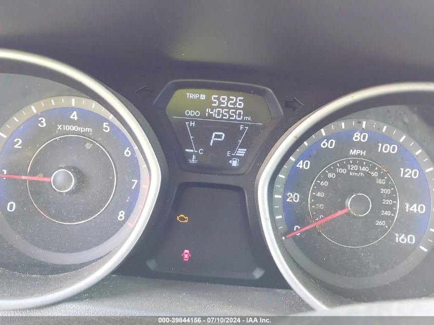 2012 Hyundai Elantra Limited (Ulsan Plant) VIN: KMHDH4AEXCU277744 Lot: 39844156