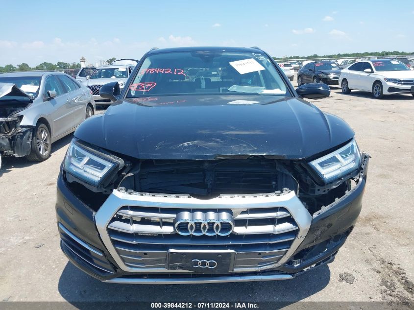 2018 Audi Q5 2.0T Premium/2.0T Tech Premium VIN: WA1BNAFY1J2038625 Lot: 39844212