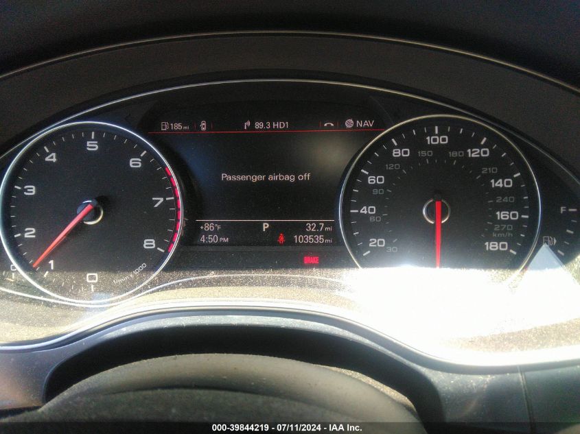 2014 Audi A7 3.0T Premium Plus VIN: WAUWGAFC4EN006582 Lot: 39844219