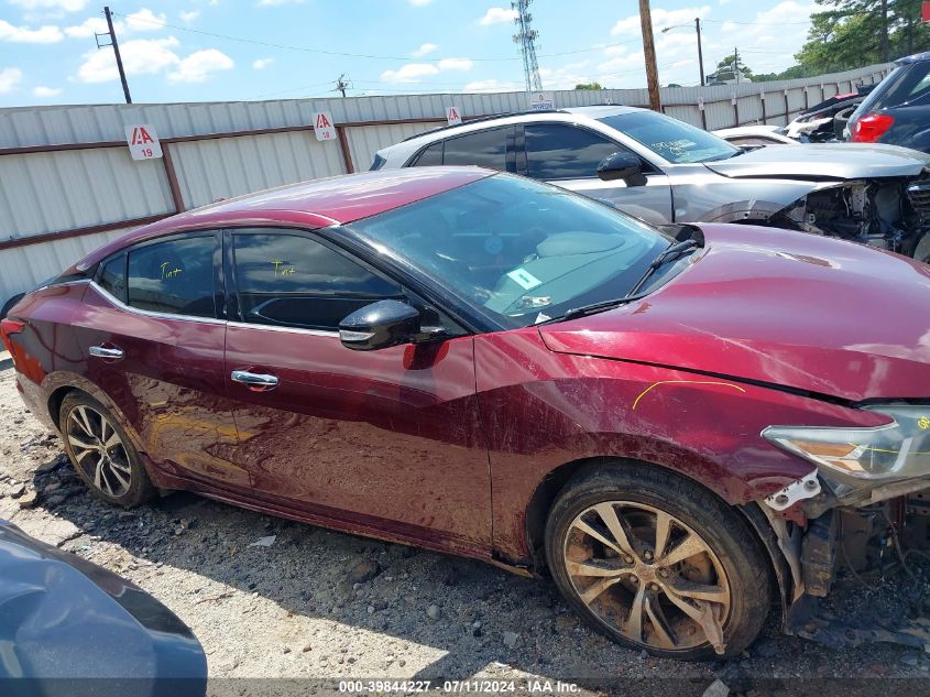 2018 Nissan Maxima 3.5 Sv VIN: 1N4AA6AP2JC368749 Lot: 39844227