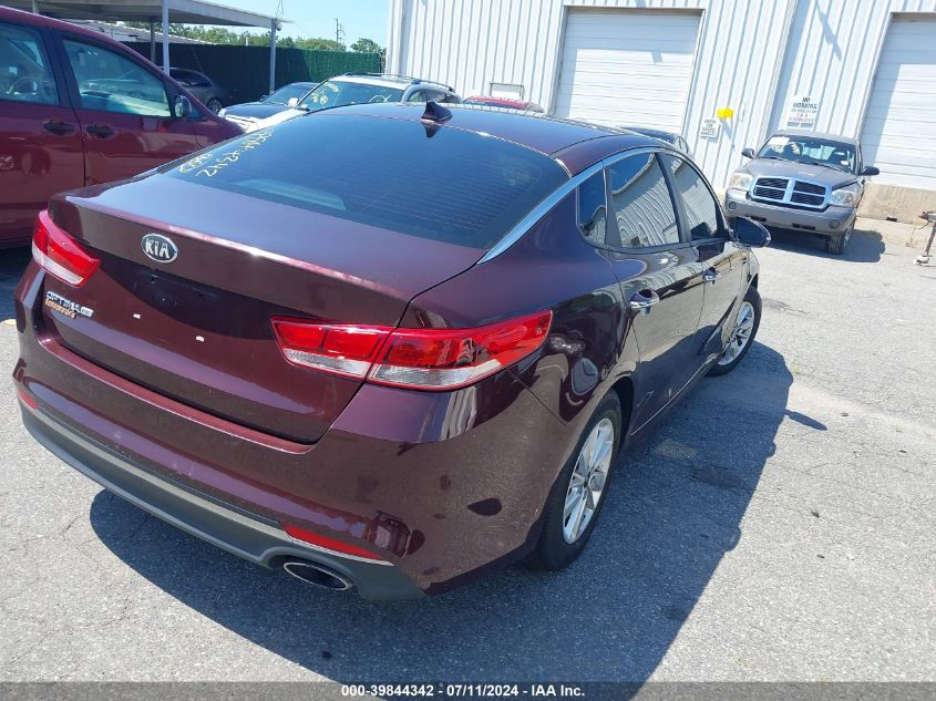 2017 Kia Optima Lx VIN: 5XXGT4L34HG174232 Lot: 39844342