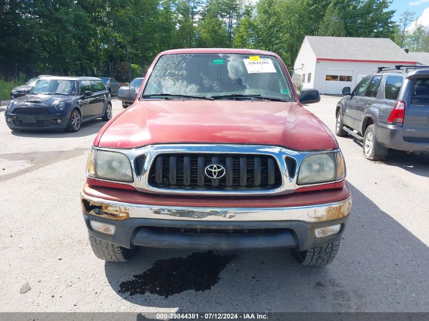2004 Toyota Tacoma VIN: 5TEWM72N34Z358019 Lot: 39844381