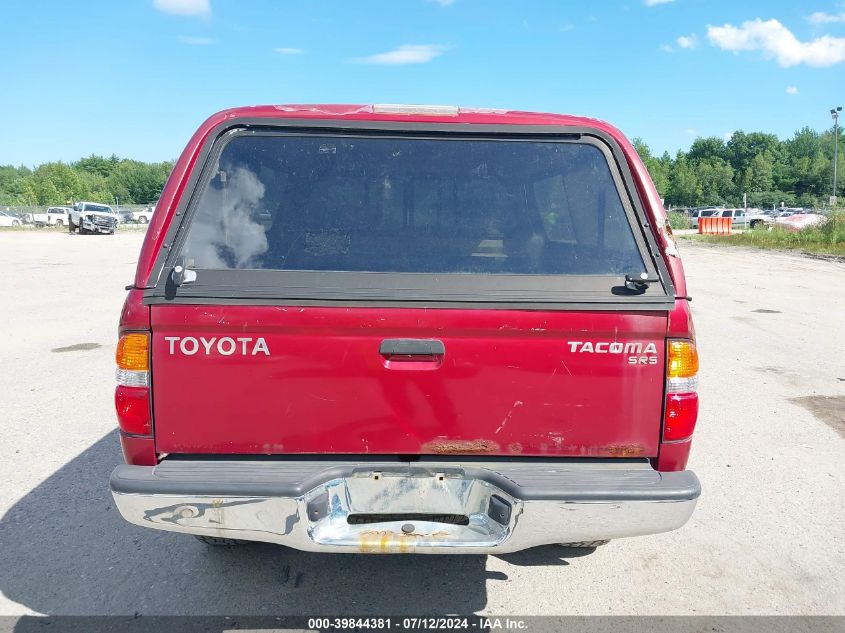 2004 Toyota Tacoma VIN: 5TEWM72N34Z358019 Lot: 39844381