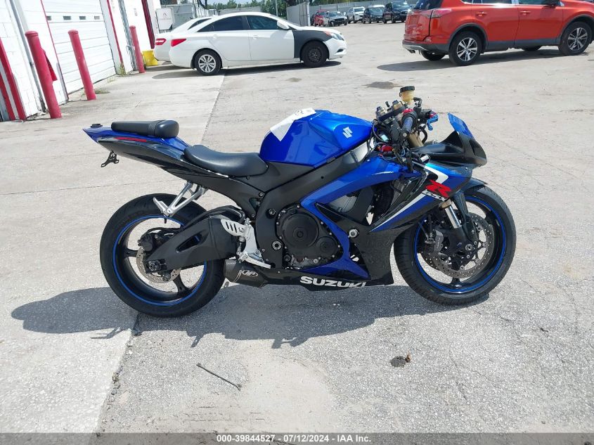 2007 Suzuki Gsx-R600 VIN: JS1GN7DAX72105326 Lot: 39844527