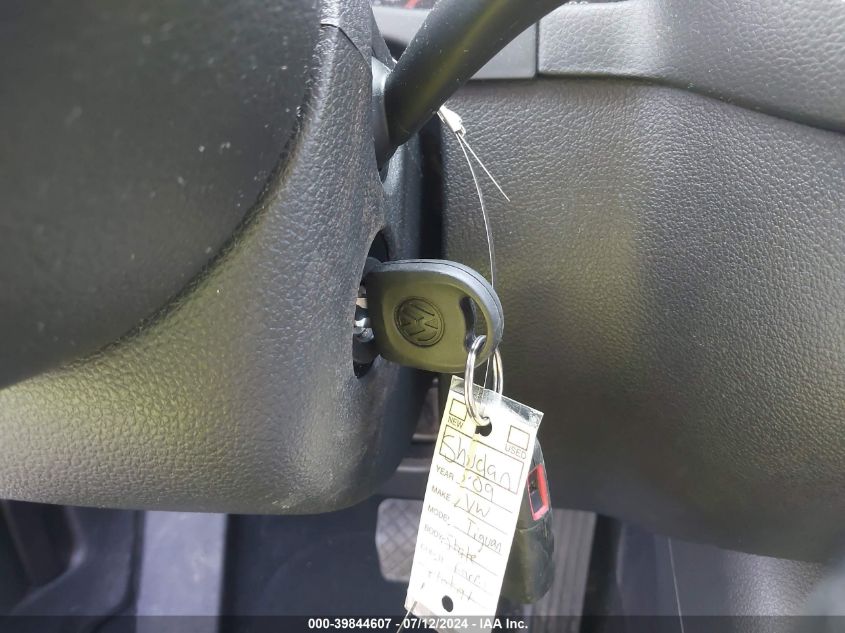 2009 Volkswagen Tiguan Se VIN: WVGBV75N09W524858 Lot: 39844607